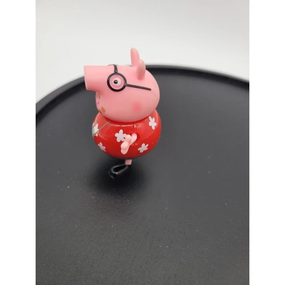 Peppa Pig Daddy Pig figure red Hawaiian shirt camera camper van replacement